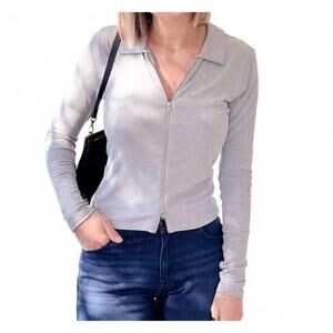 NEW HASHTTAG briana top in heather grey